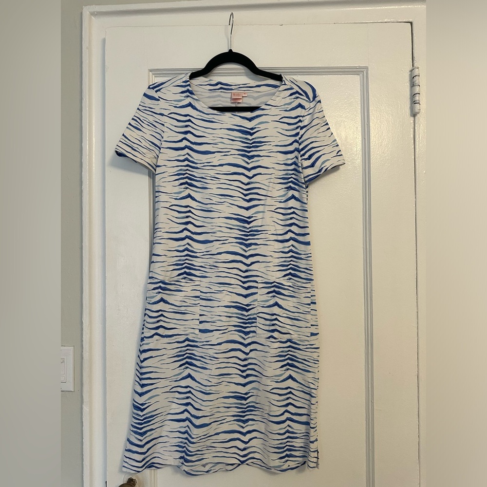 Blue And White “Carter” Dress, Persifor, Size M.